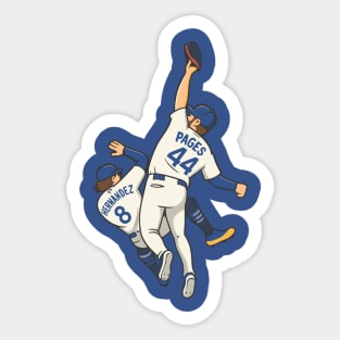 Andy Pages Catch - Dodgers World Series - Game 7 Saving The Catch Sticker